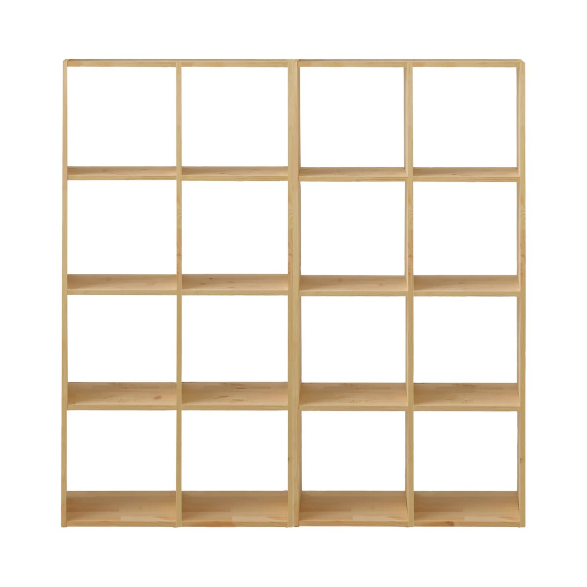 Etagère bois massif 16 cases - ELIO couleur unique, CAMIF