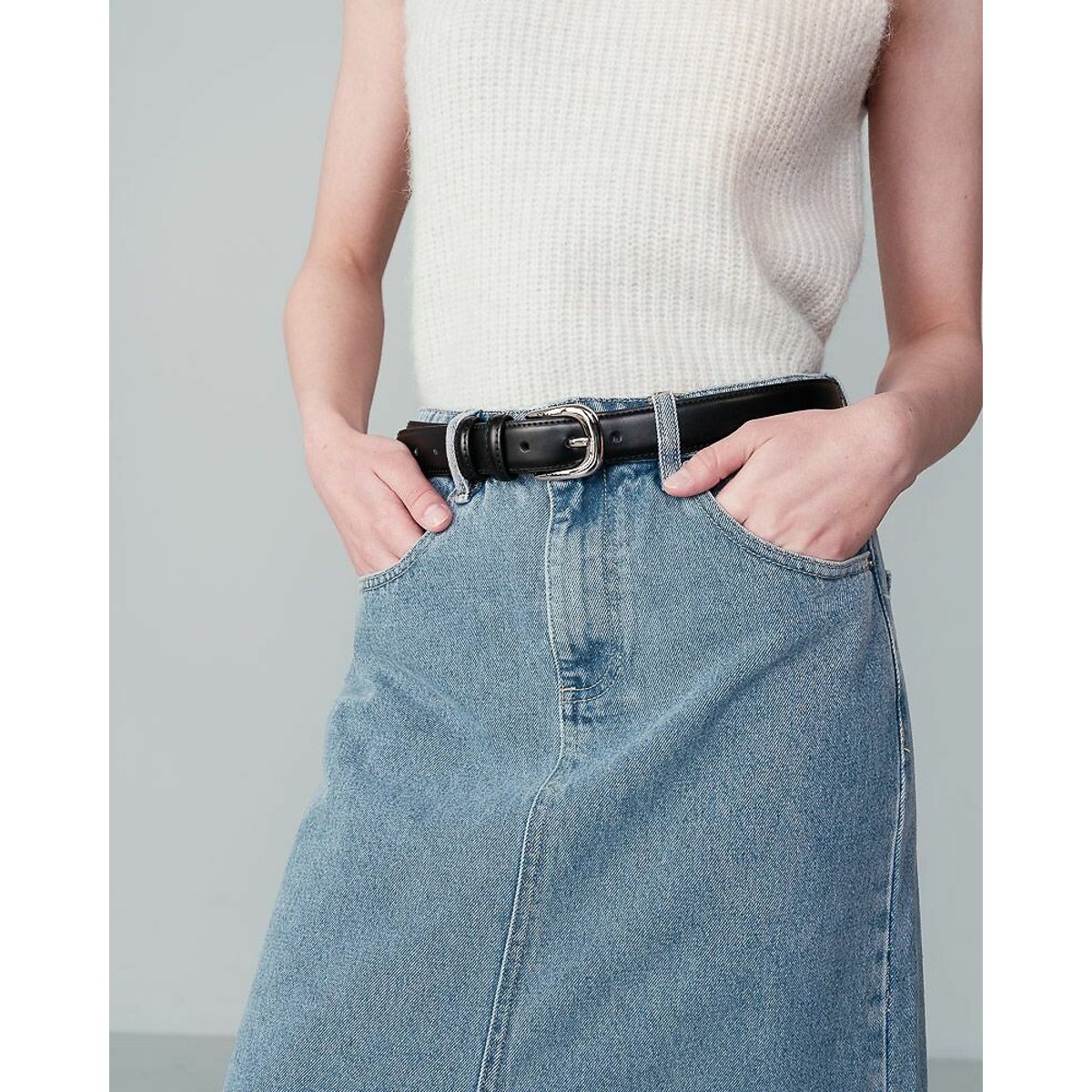 Jupe NOHAME bleu denim, GRACE & MILA