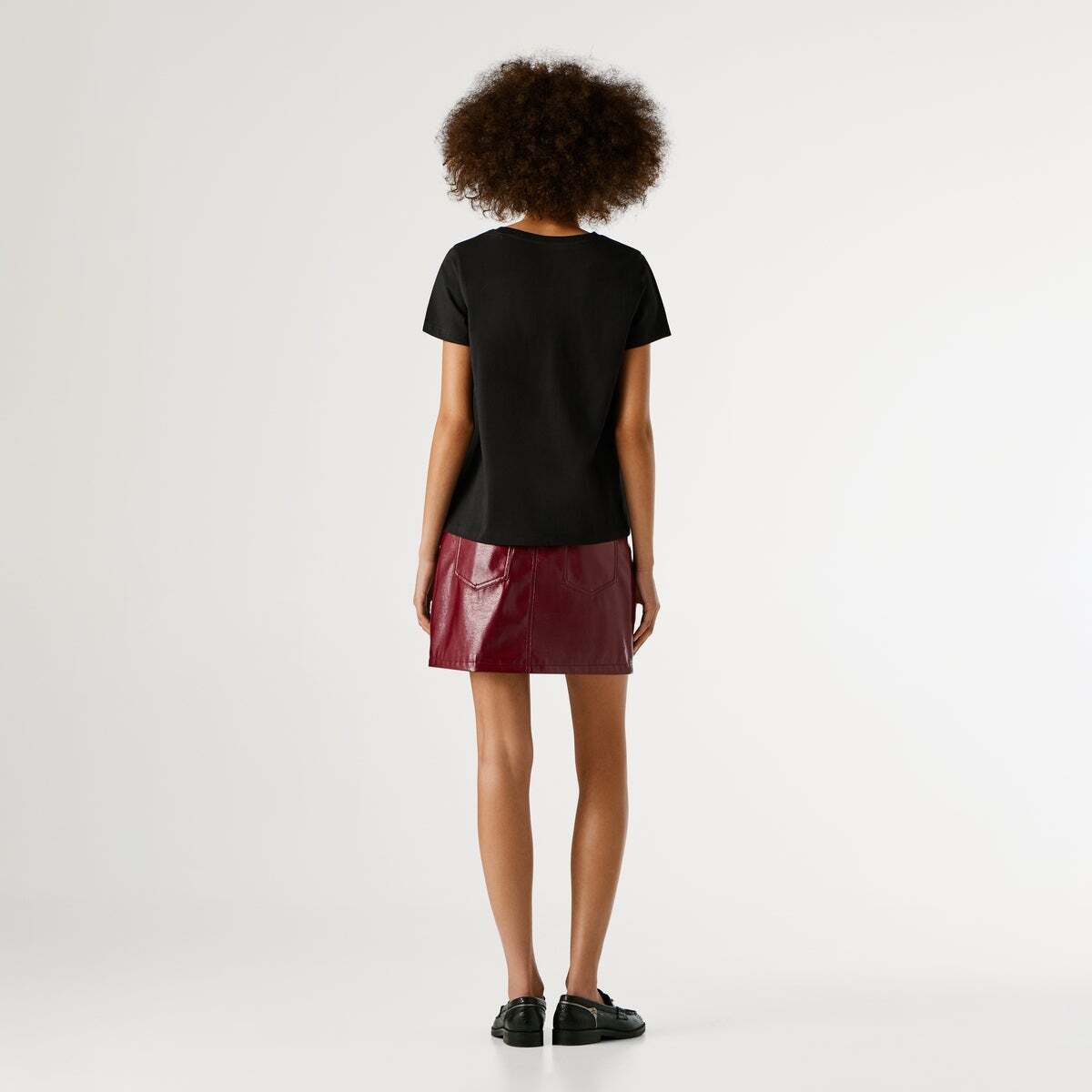 T-Shirt Logo En Strass noir, PEPE JEANS