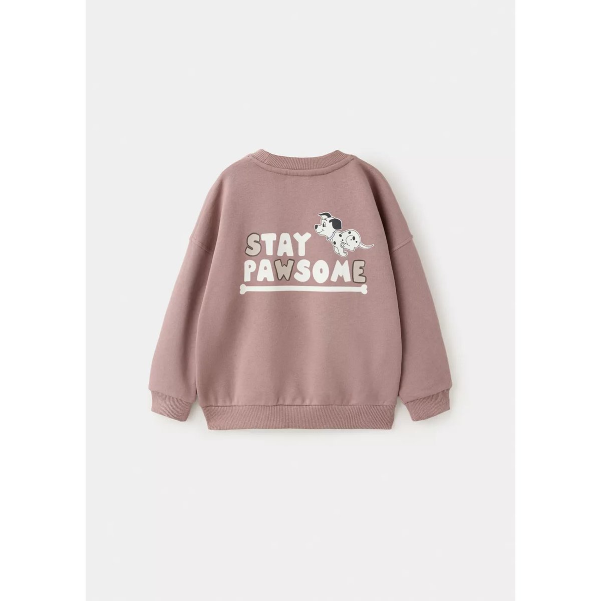 Sweat-shirt en coton 101 Dalmatiens rose pâle, MANGO BABY