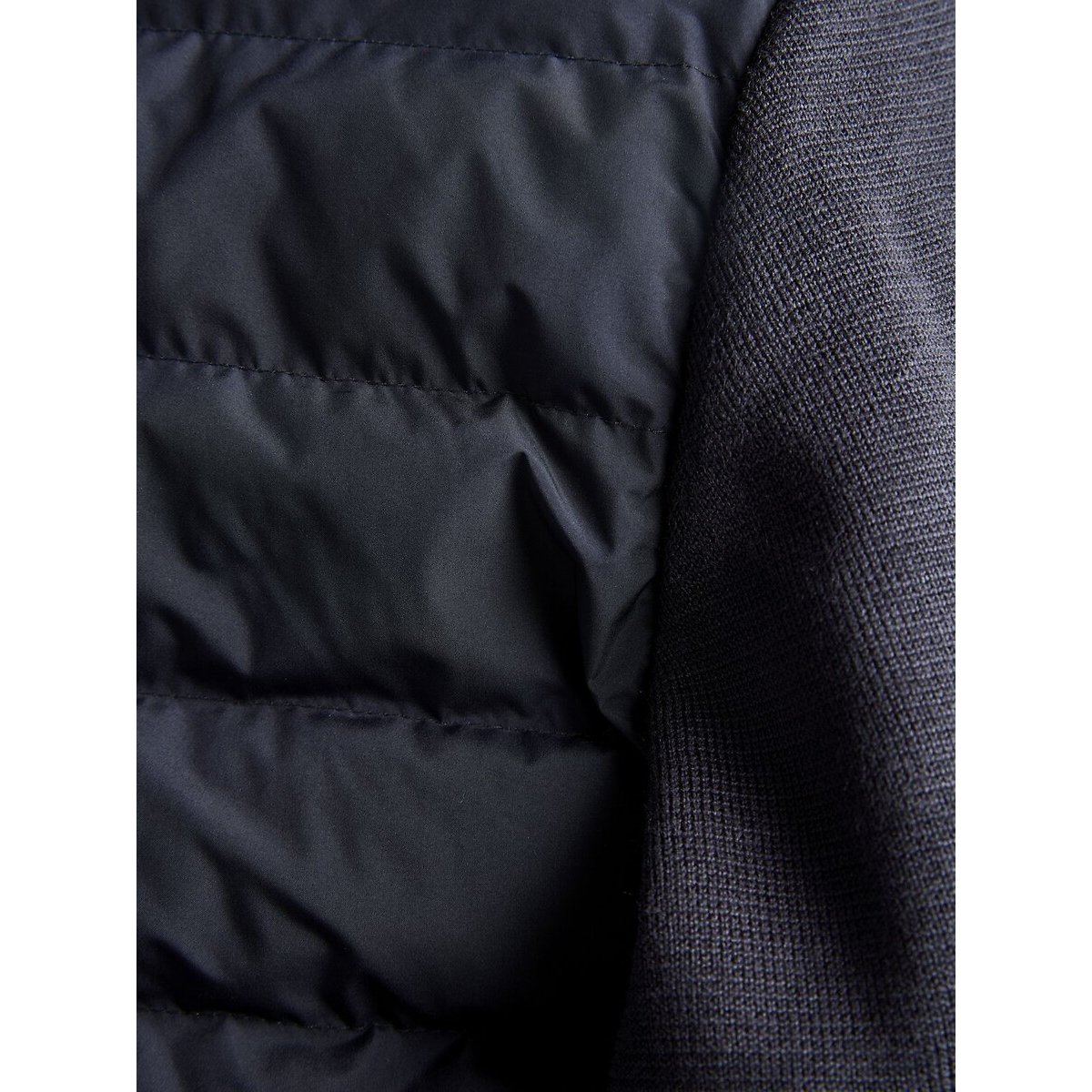 Chaqueta acolchada híbrida para entretiempo azul marino, JACK & JONES