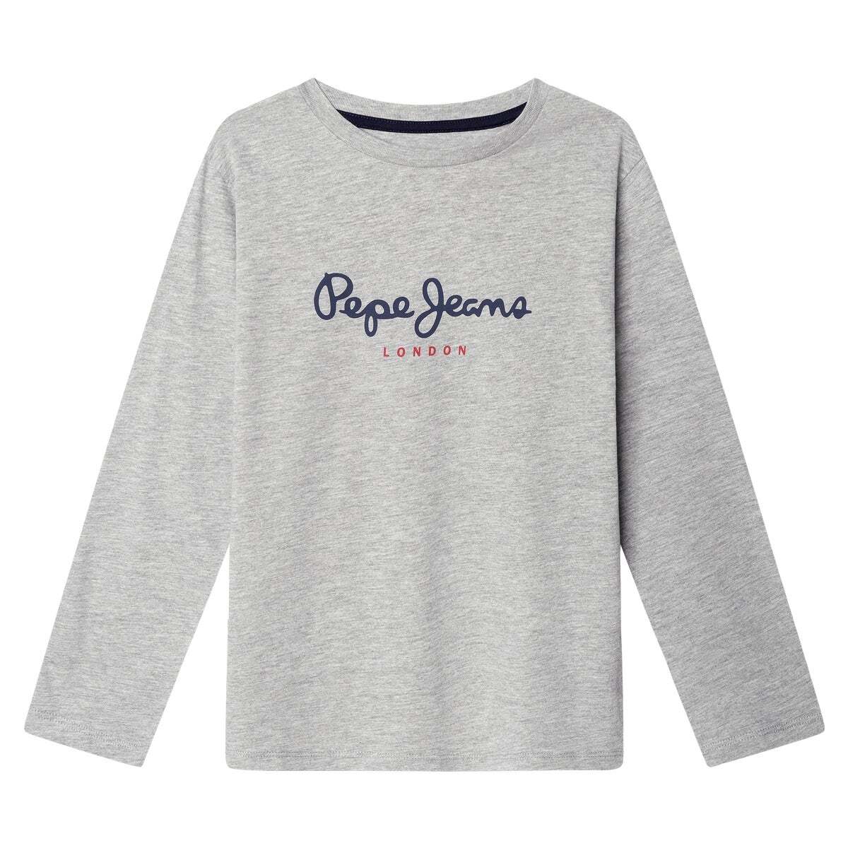 T-Shirt Manches Longues Coupe Slim gris, PEPE JEANS