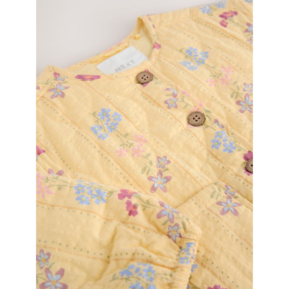 Veste matelassée à imprimé jaune, NEXT