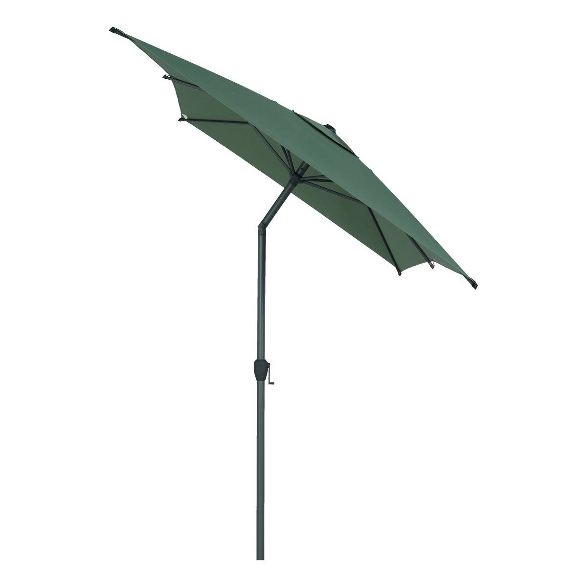 Parasol droit rectangulaire inclinable 3x2m LOOMPA vert olive, HESPERIDE