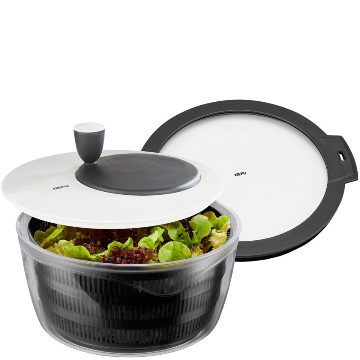 Essoreuse à salade ROTARE + couvercle fraîcheur couleur unique, GEFU