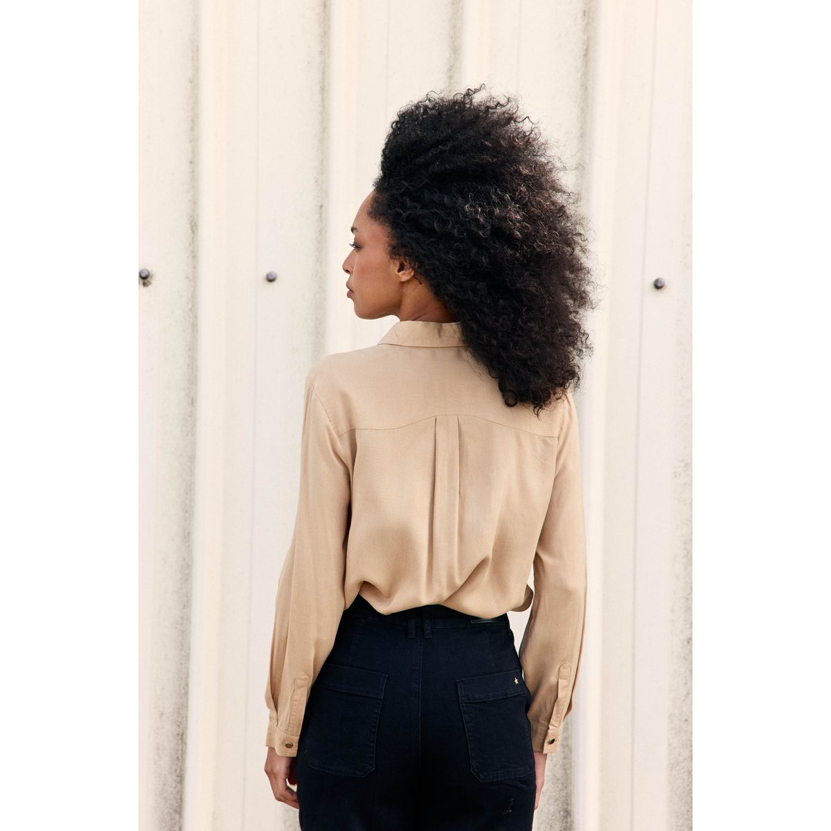 CHEMISE uni CERES 13-beige, LA PETITE ETOILE