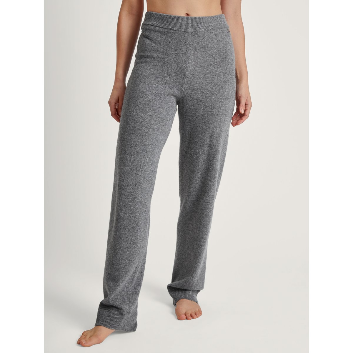 Pantalon tricoté en laine vierge Laine THE COSY COLLECTION cosy grey melé, CALIDA
