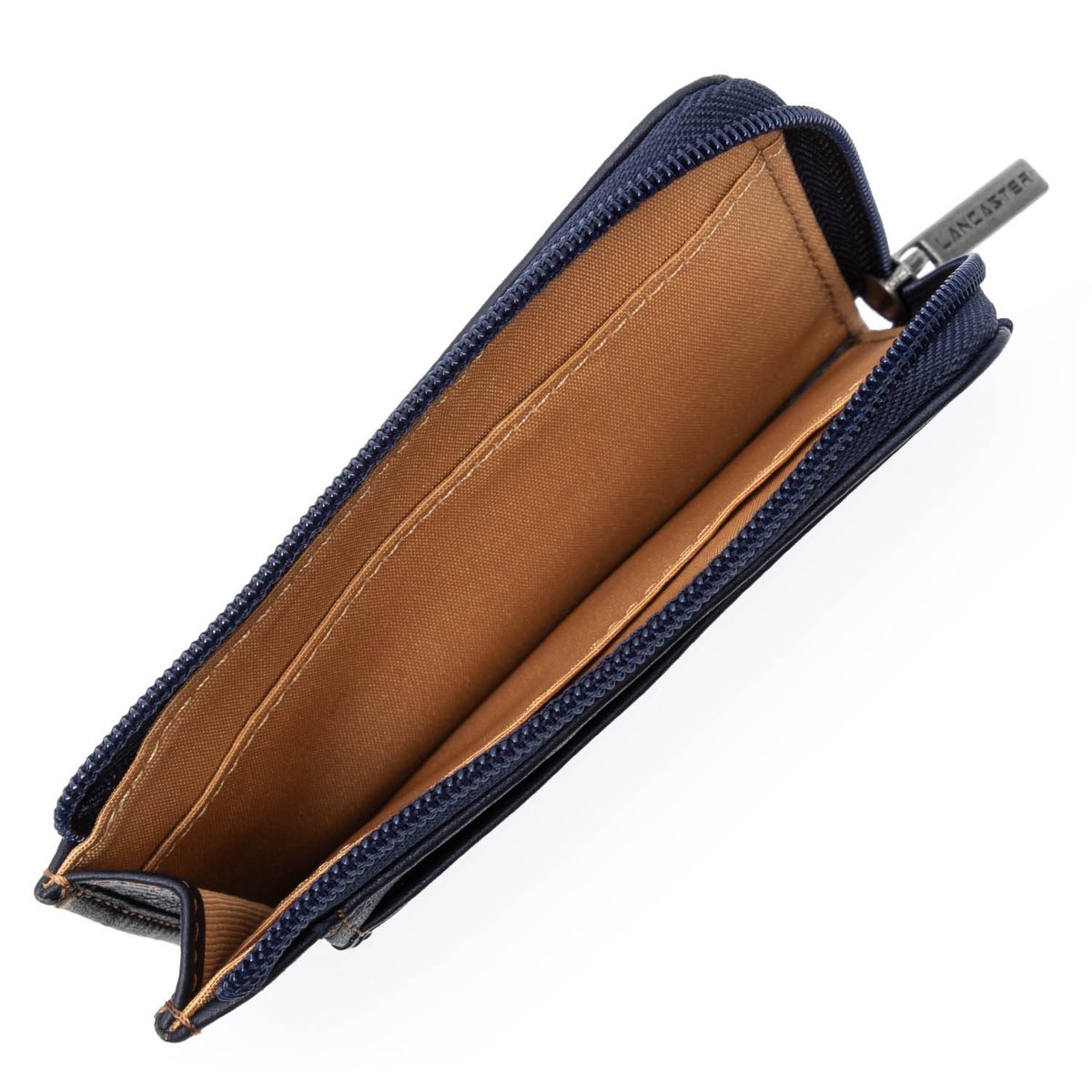 Porte-cartes SOFT VINTAGE HOMME bleu foncé - camel, LANCASTER