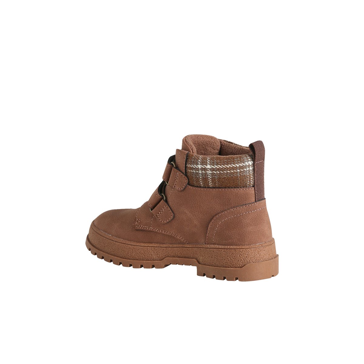 Boots à scratchs marron, VERTBAUDET