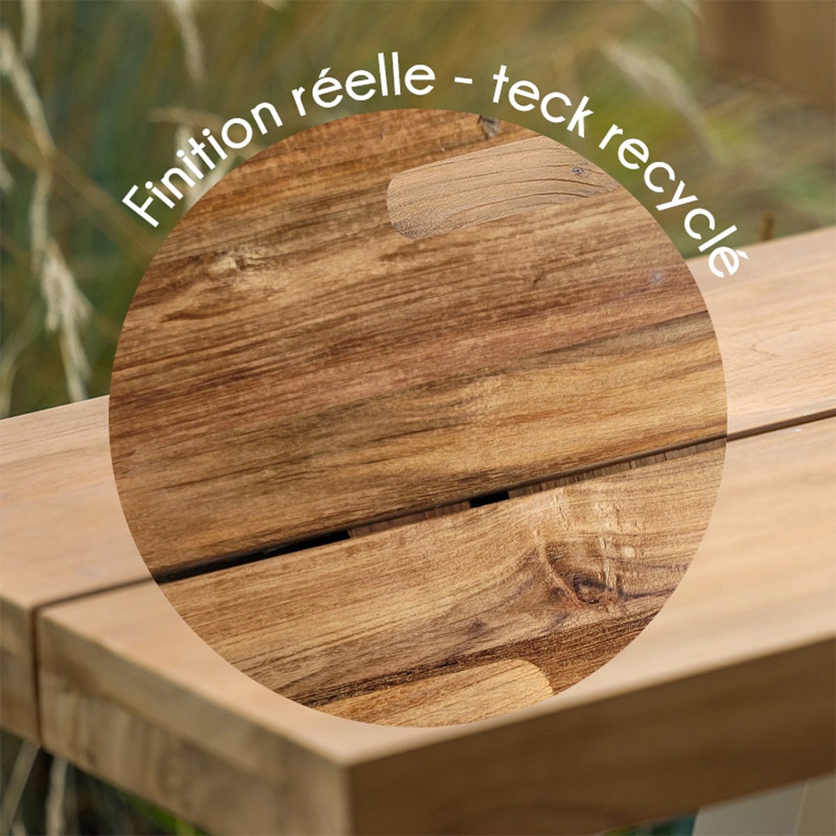Table d'extérieur esprit bord de mer naturel, HOME MAISON