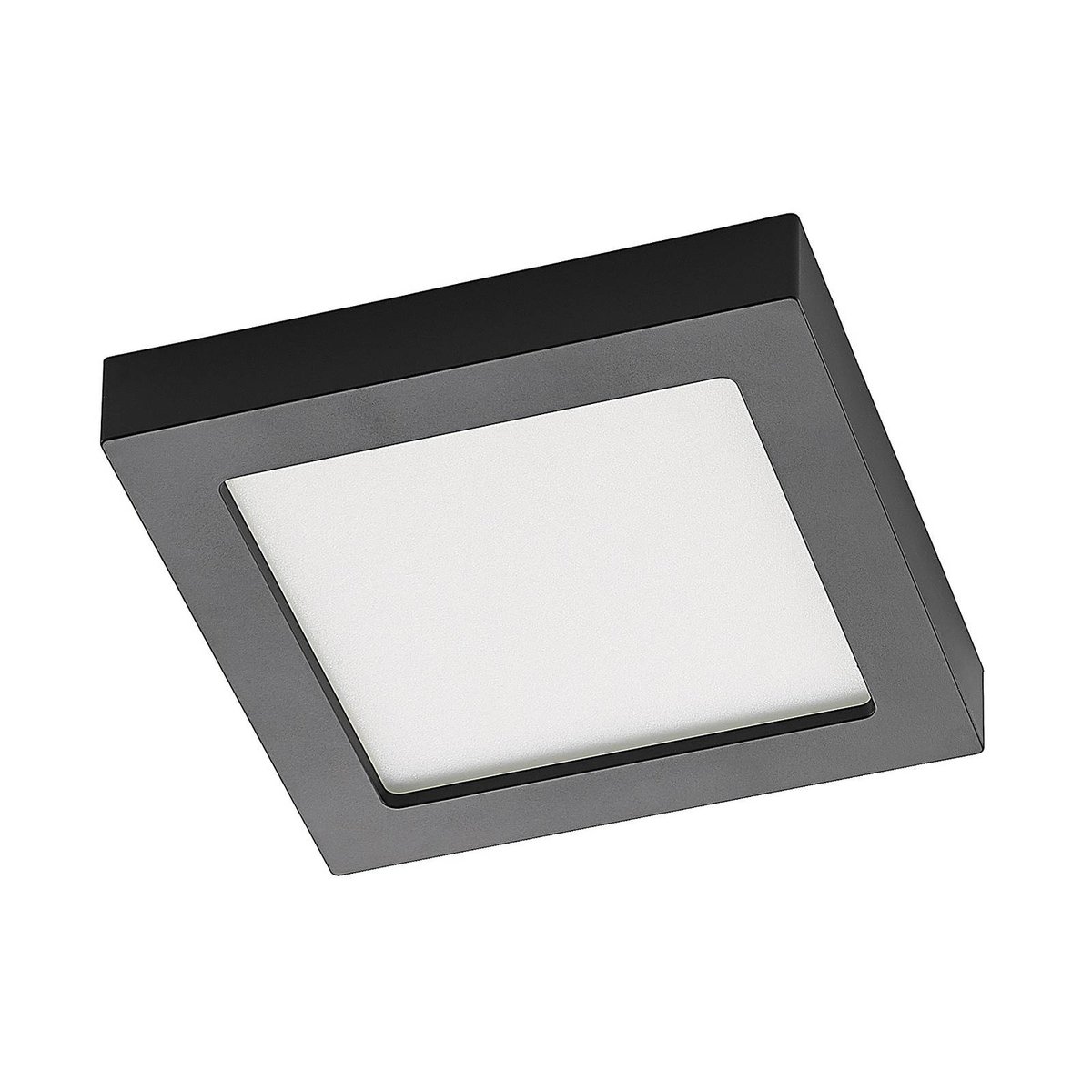 Plafonnier en aluminium moderneLED, Alette noir, blanc, PRIOS