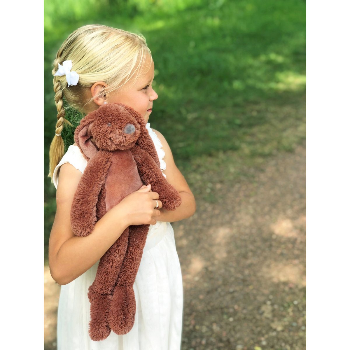 Peluche Lapin Richie 38 cm rouge rusty, HAPPY HORSE