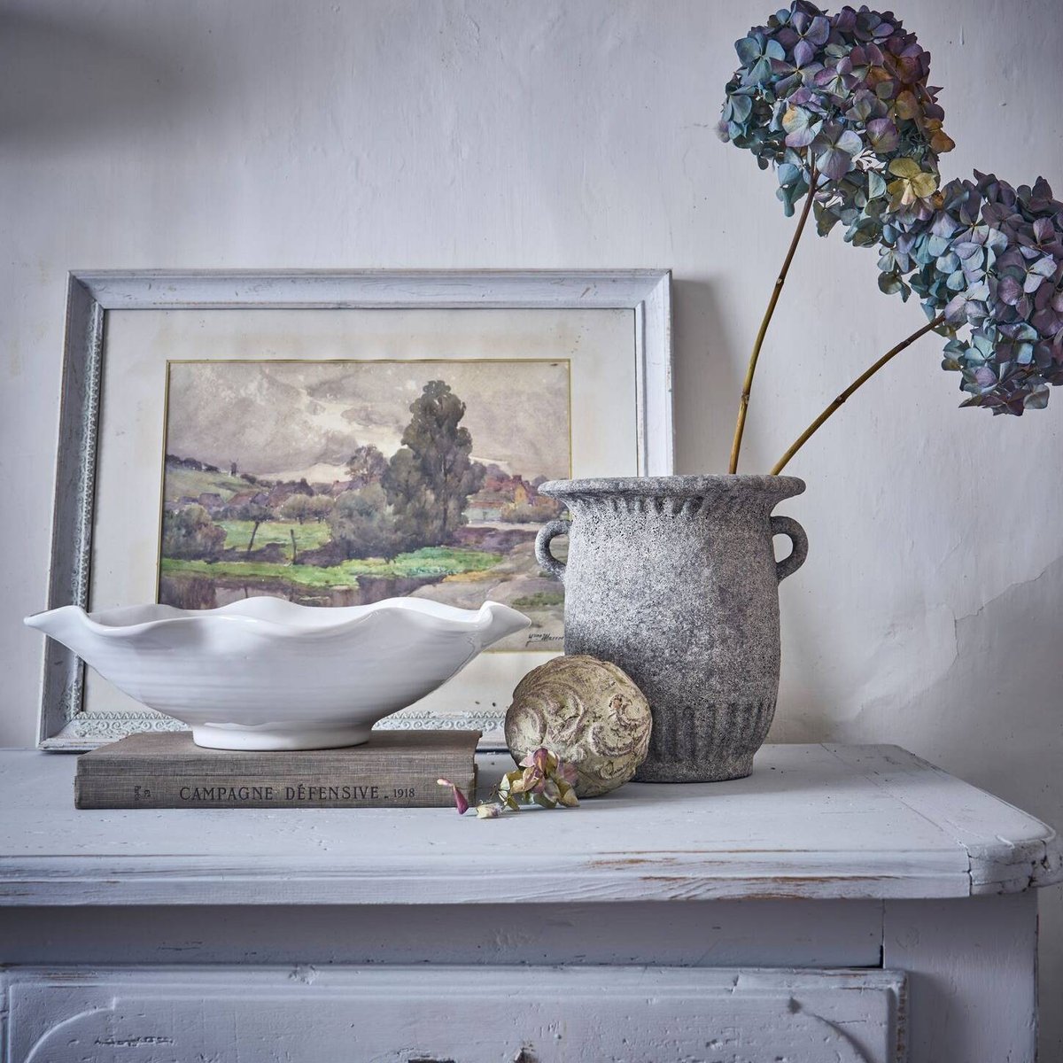 Vase antique céramique déco gris 23 cm - SIOREN gris, CAMIF