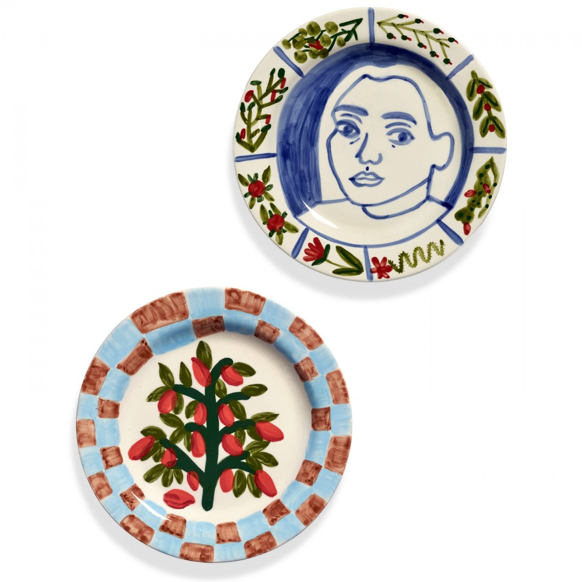 Lot de 2 assiettes Inti Munay multicolore, SERAX