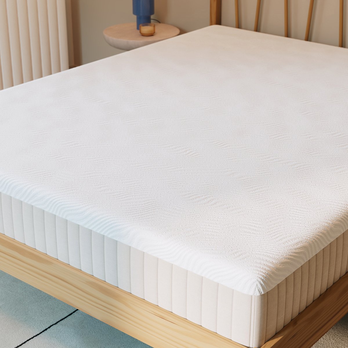 Matelas Latex Hybride blanc, SLOME