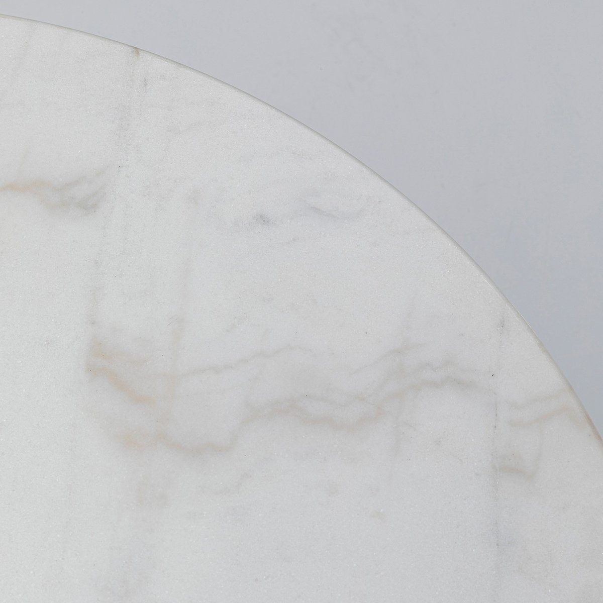 Table ronde en marbre et acier, BISTROT noir et blanc, KARE DESIGN