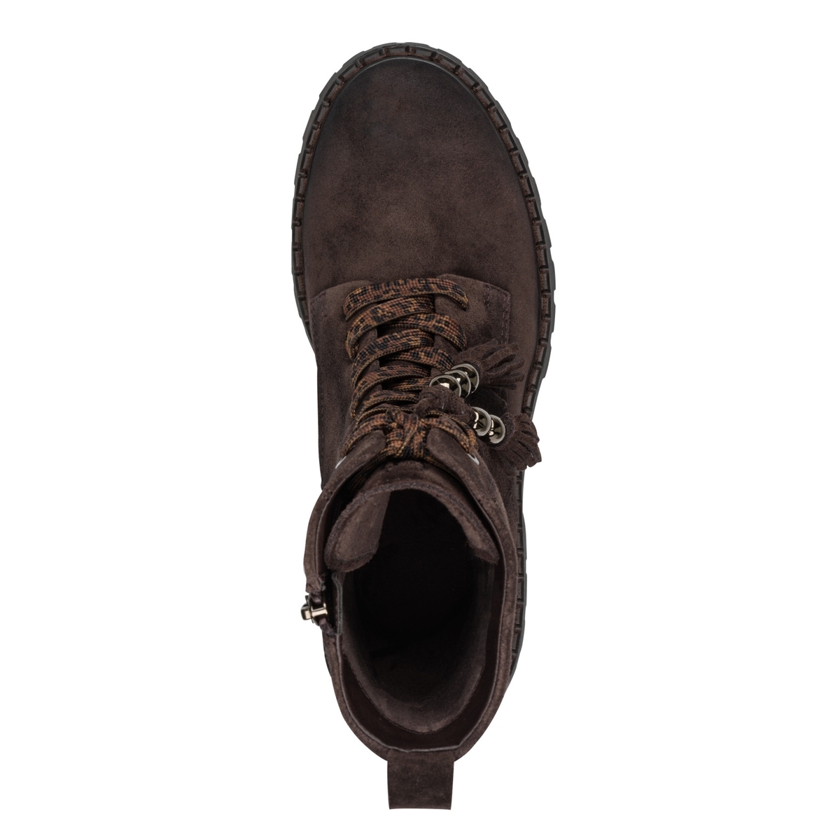 Bottine en cuir marron mocca, TAMARIS