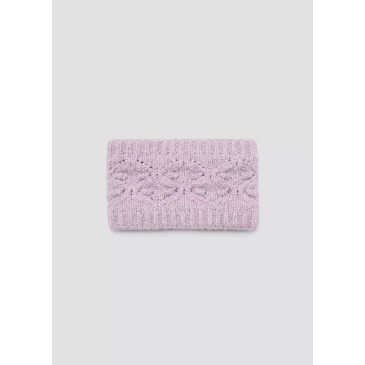Écharpe maille torsadée lilas, MANGO BABY