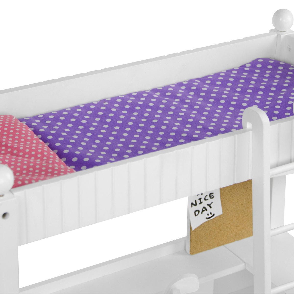 Lit Superposé Poupée POLKA DOTS PRINCESS blanc, TEAMSON KIDS
