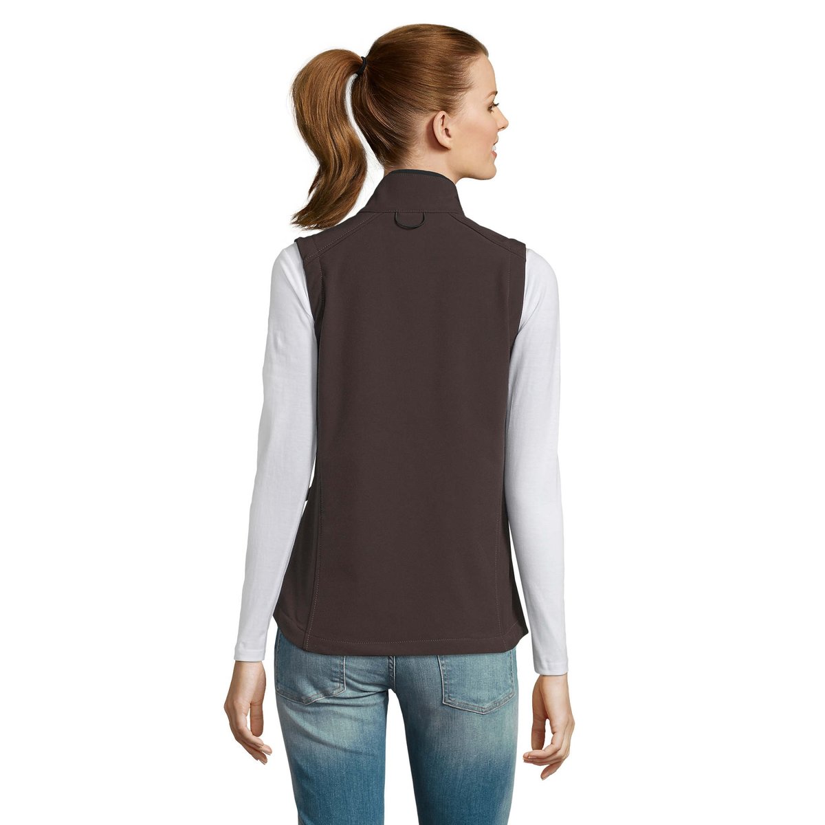 Veste softshell sans manches RALLYE chocolat, SOLS