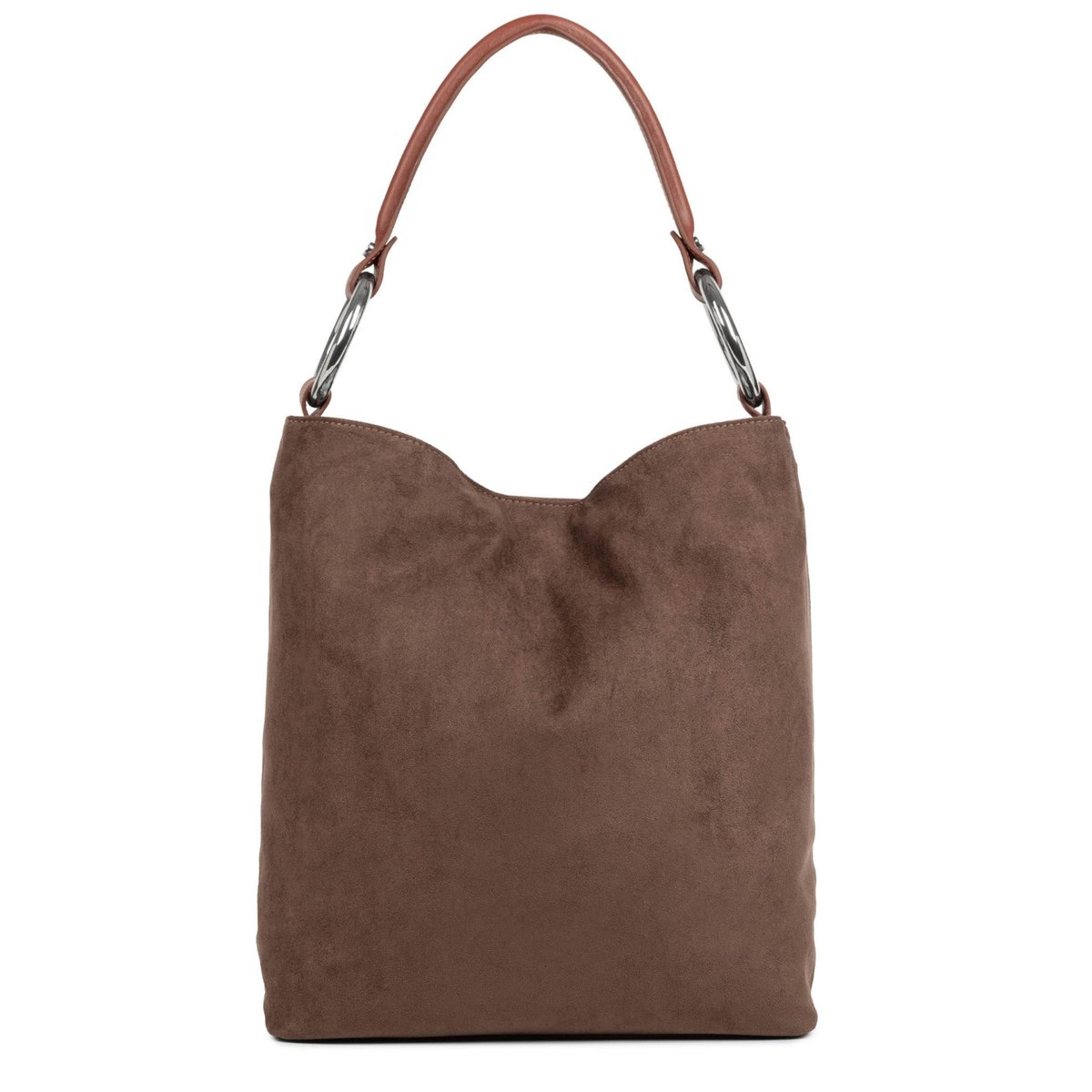 Sac Seau HANDLE SUÉDINE marron, SEQUOIA