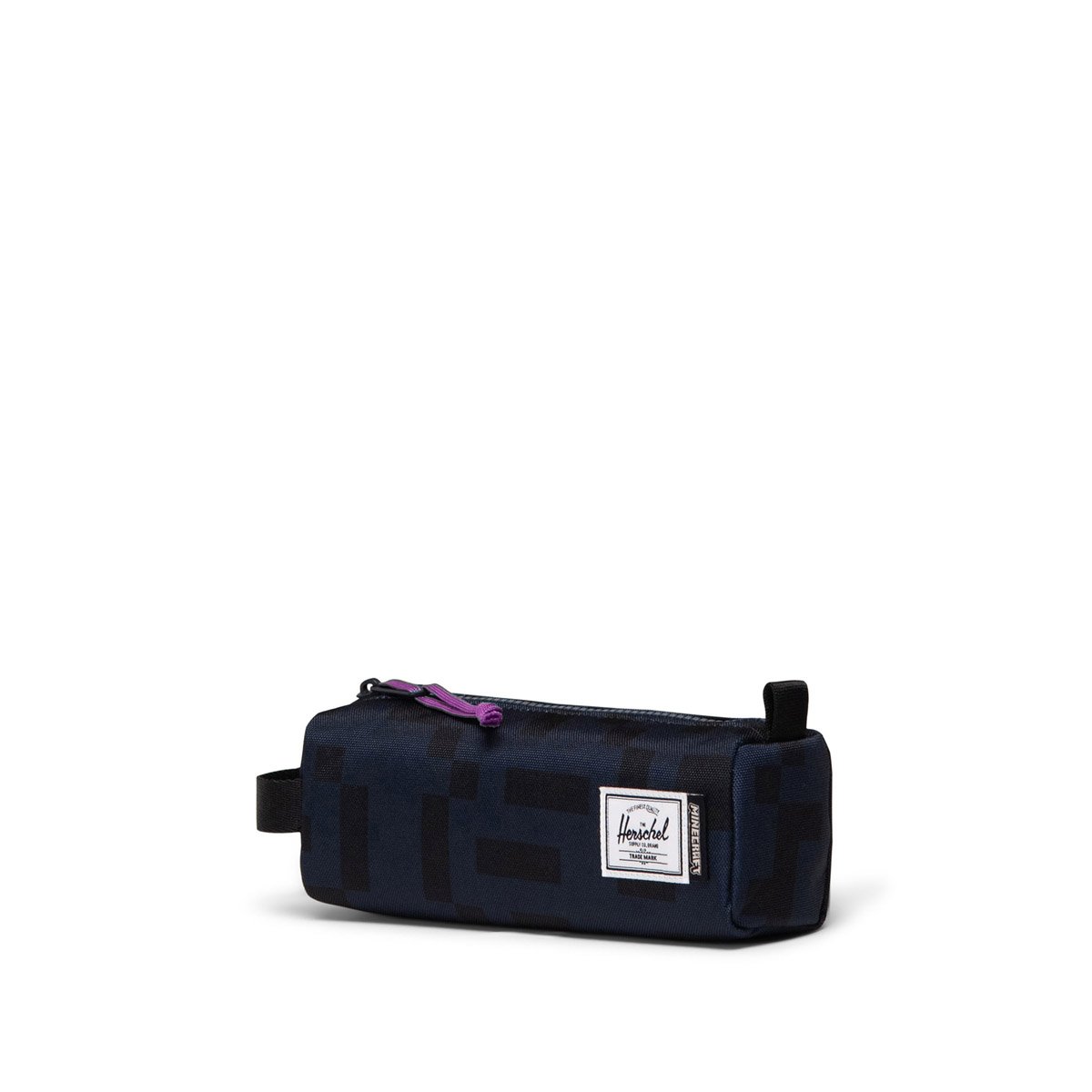 Trousse en matières recyclées MINECRAFT SETTLEMENT bleu marine, HERSCHEL