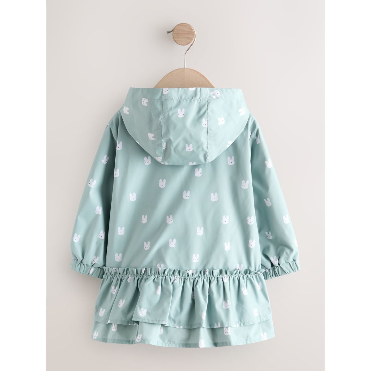 Anorak imperméable à ourlet volants lapin sage, NEXT