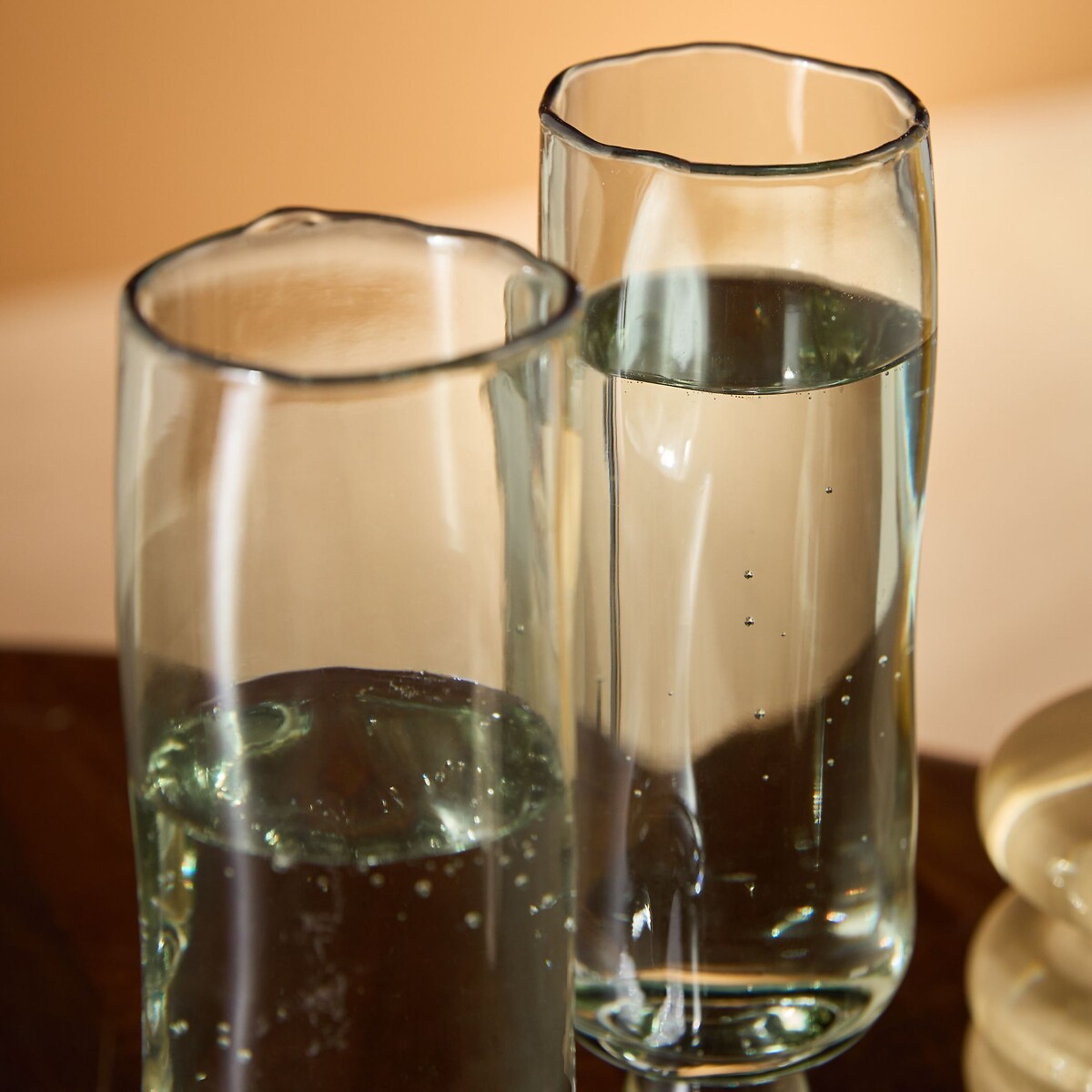 MADE.COM Set of 4 Afonso Champagne Flutes green, MADE