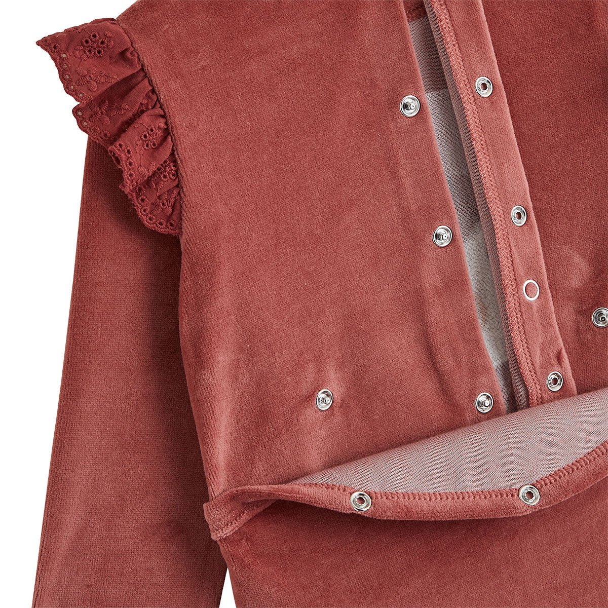 Lot de 2 pyjamas bébé en velours Léa rose, PETIT BEGUIN