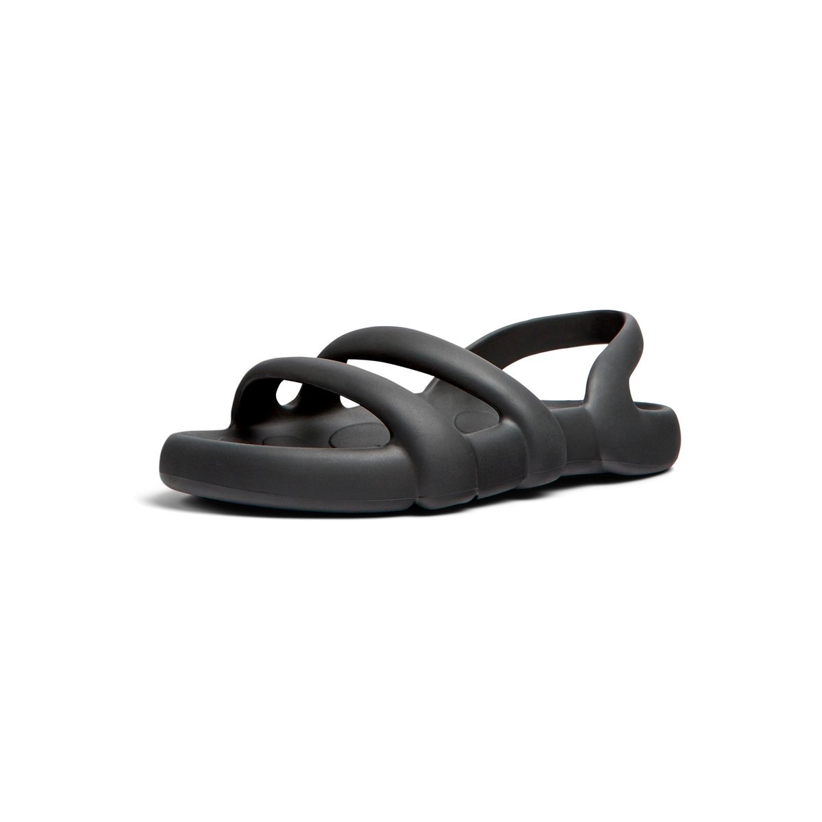 Sandales Kobarah Flat Synthetic noir, CAMPER