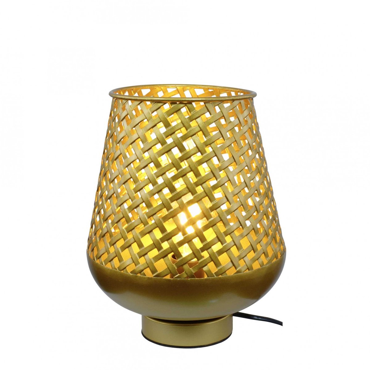 Lampe à poser en métal petit modèle, TANIS doré, C-CREATION