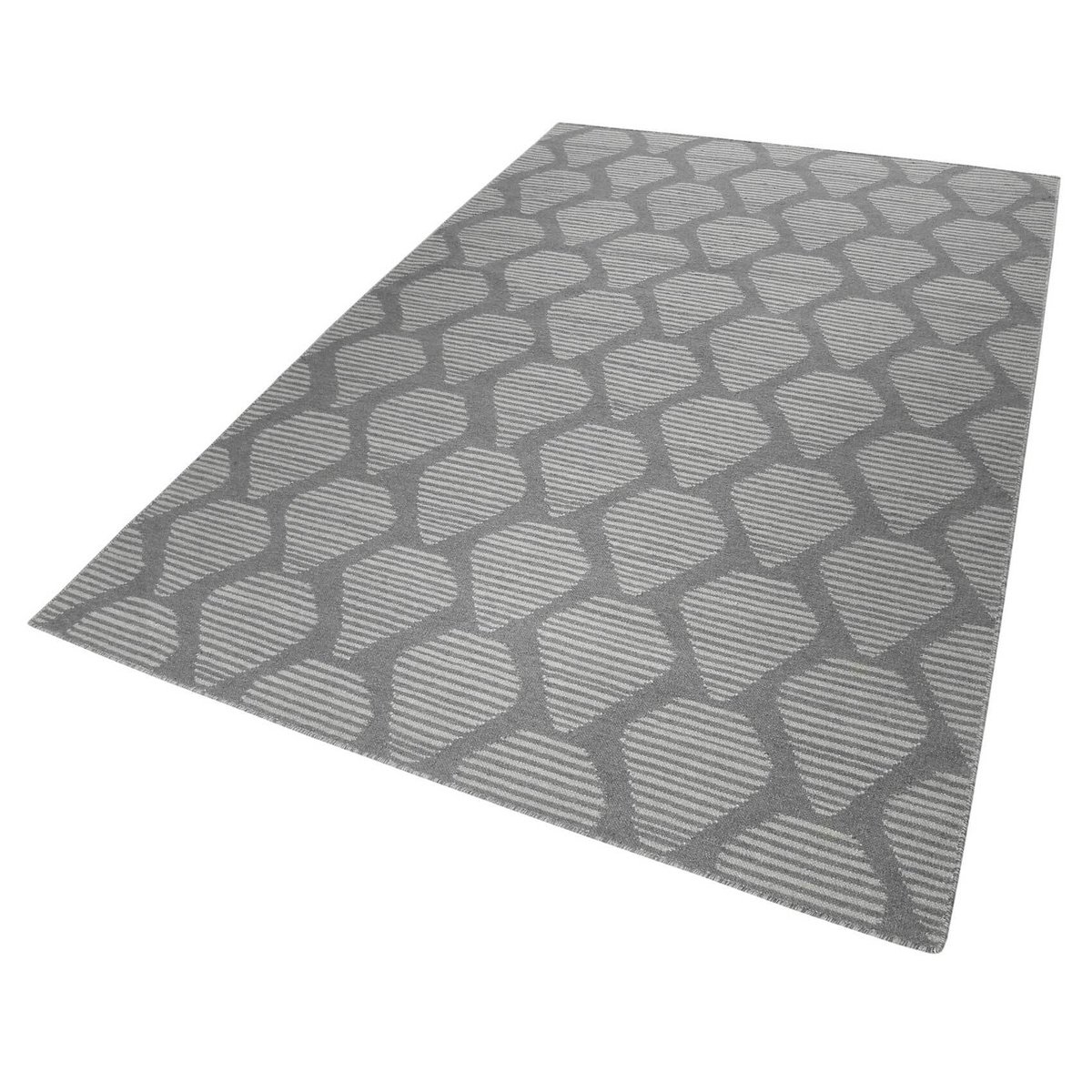 Tapis kilim en laine tisssé main ,  RAINNS KELIM gris, ESPRIT