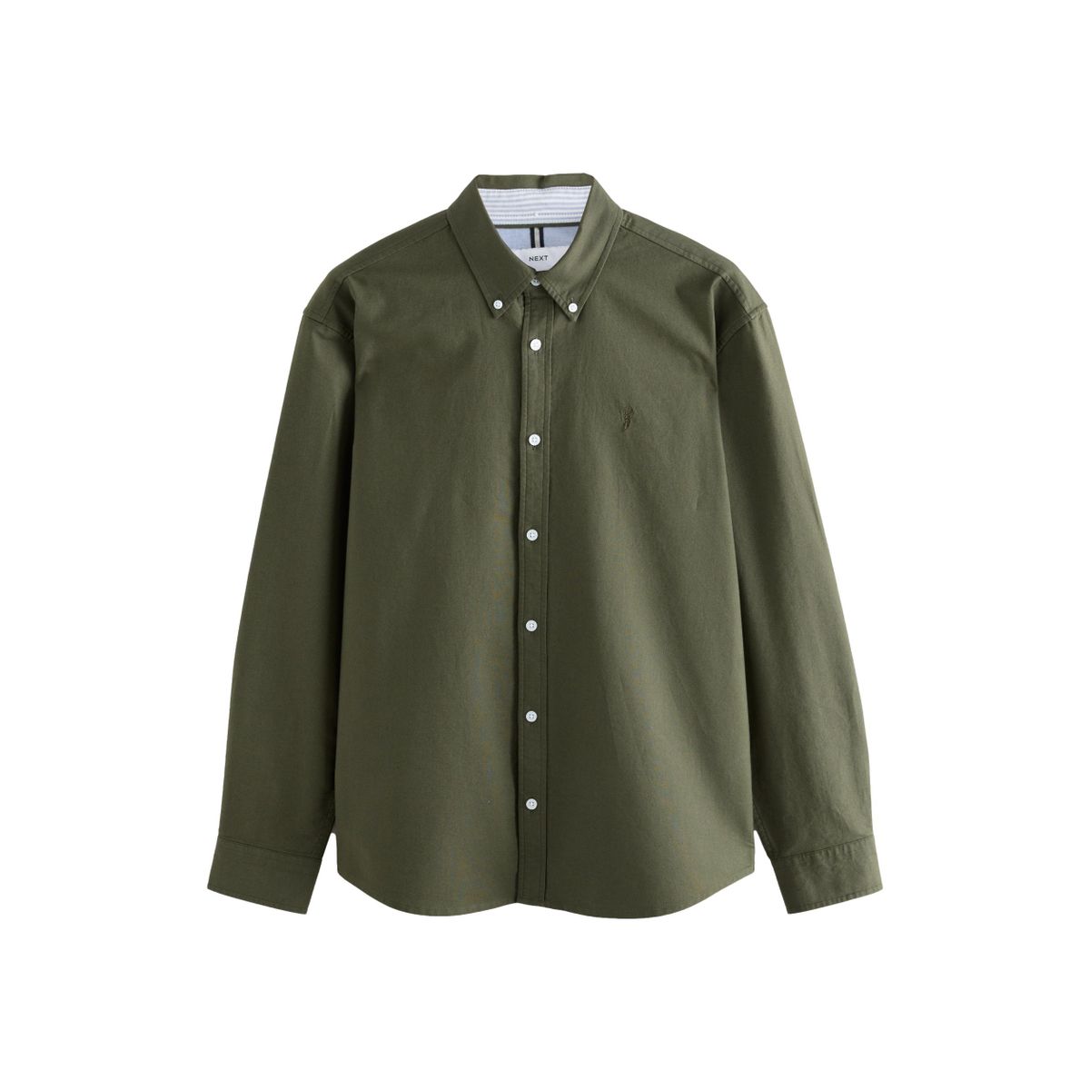 Chemise oxford à manches longues vert foncé, NEXT