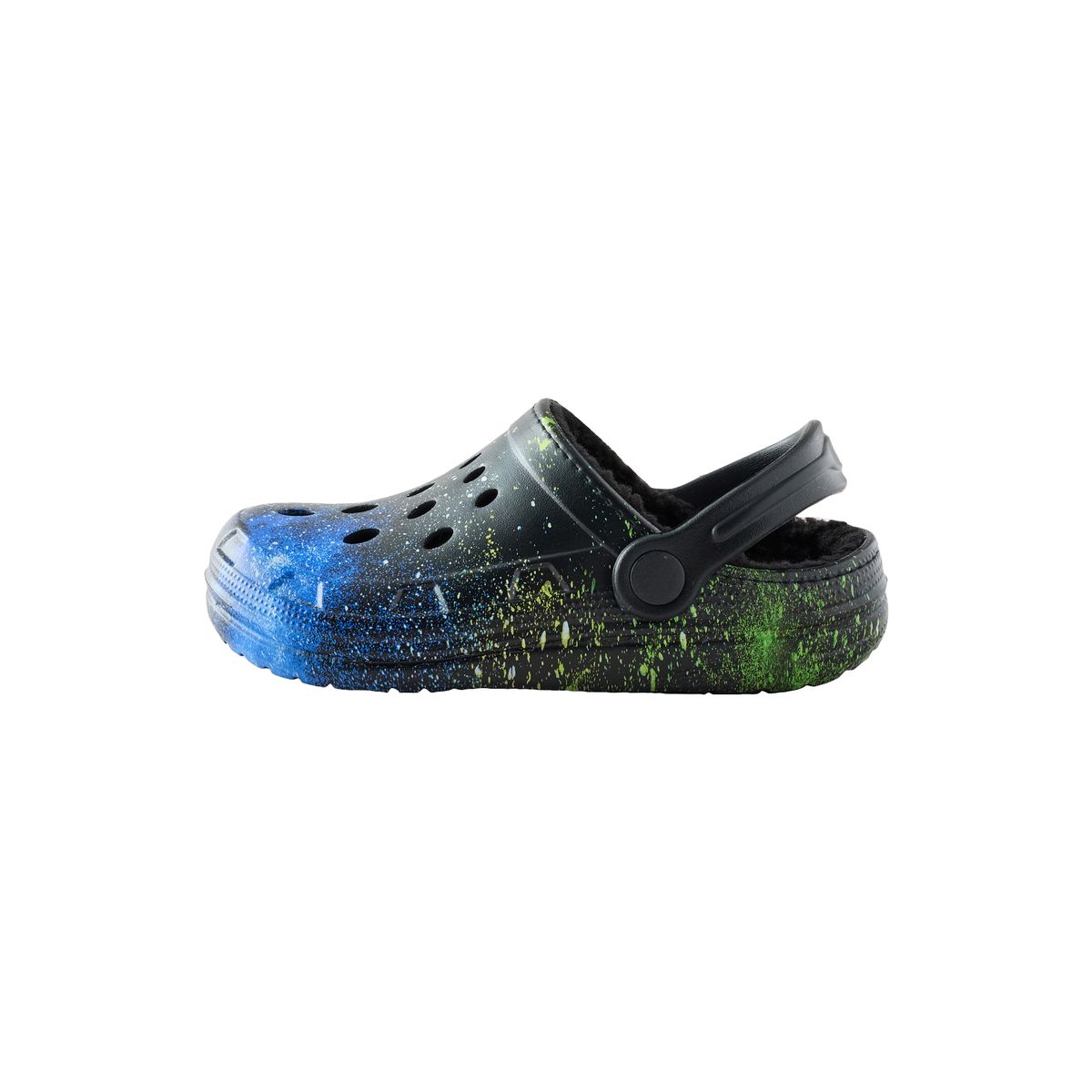 Chaussons style sabots fourrés imprimé galaxie, NEXT