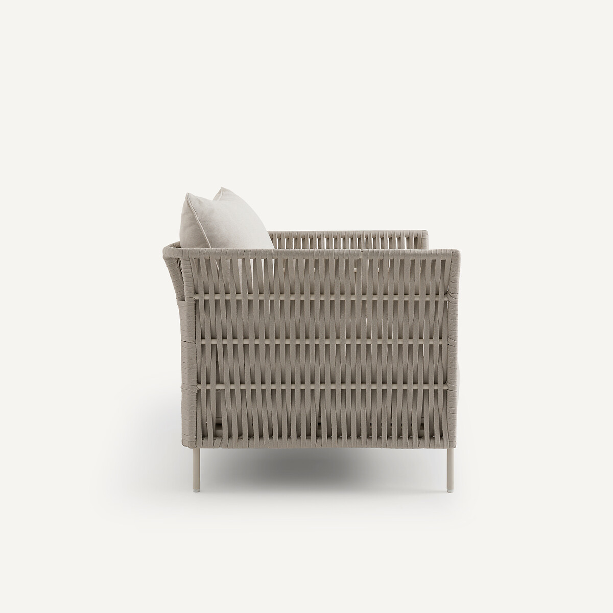 Fauteuil de jardin sangles tressées, Leandra sable, AM.PM