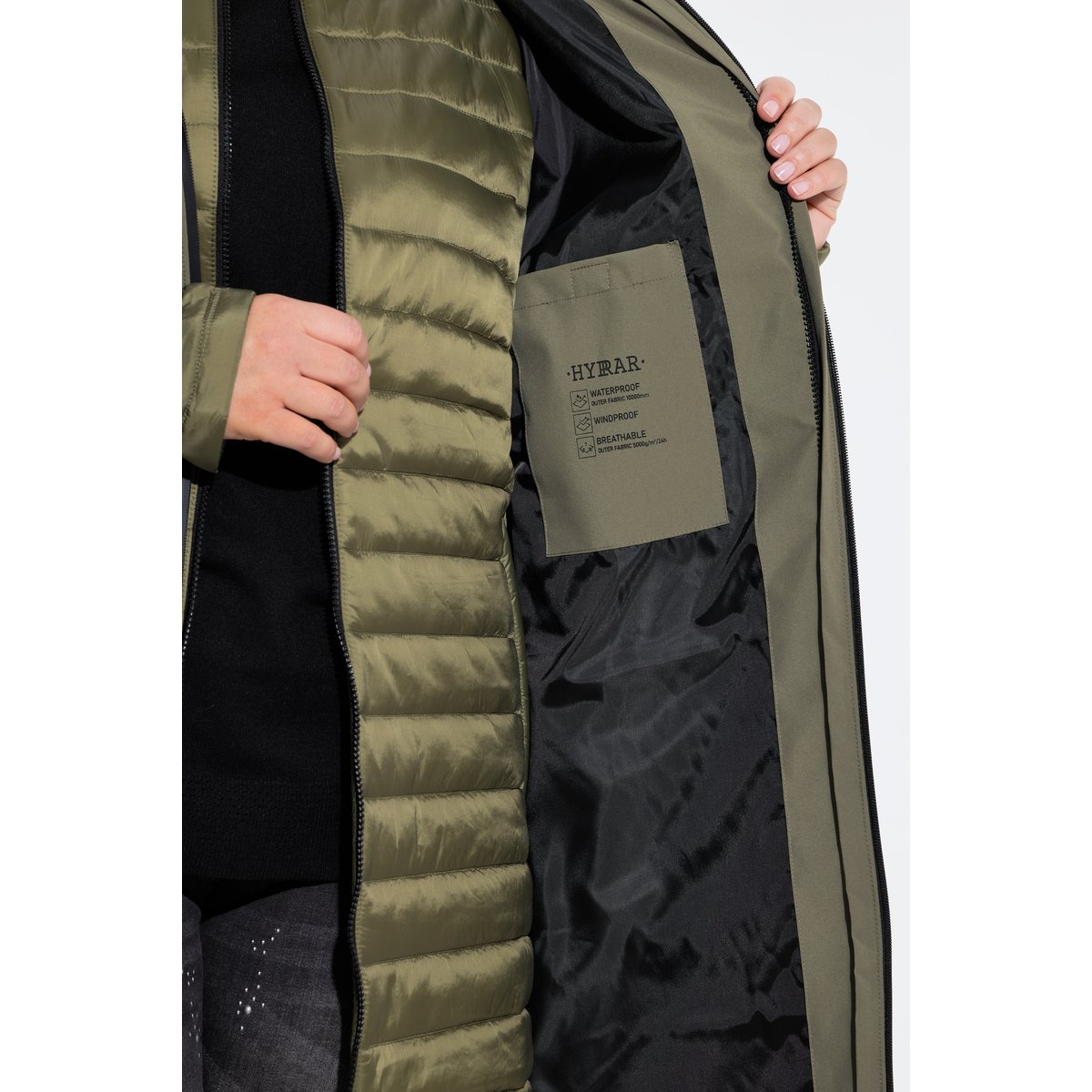 Veste 2-en-1 HYPRAR vert loden, ULLA POPKEN