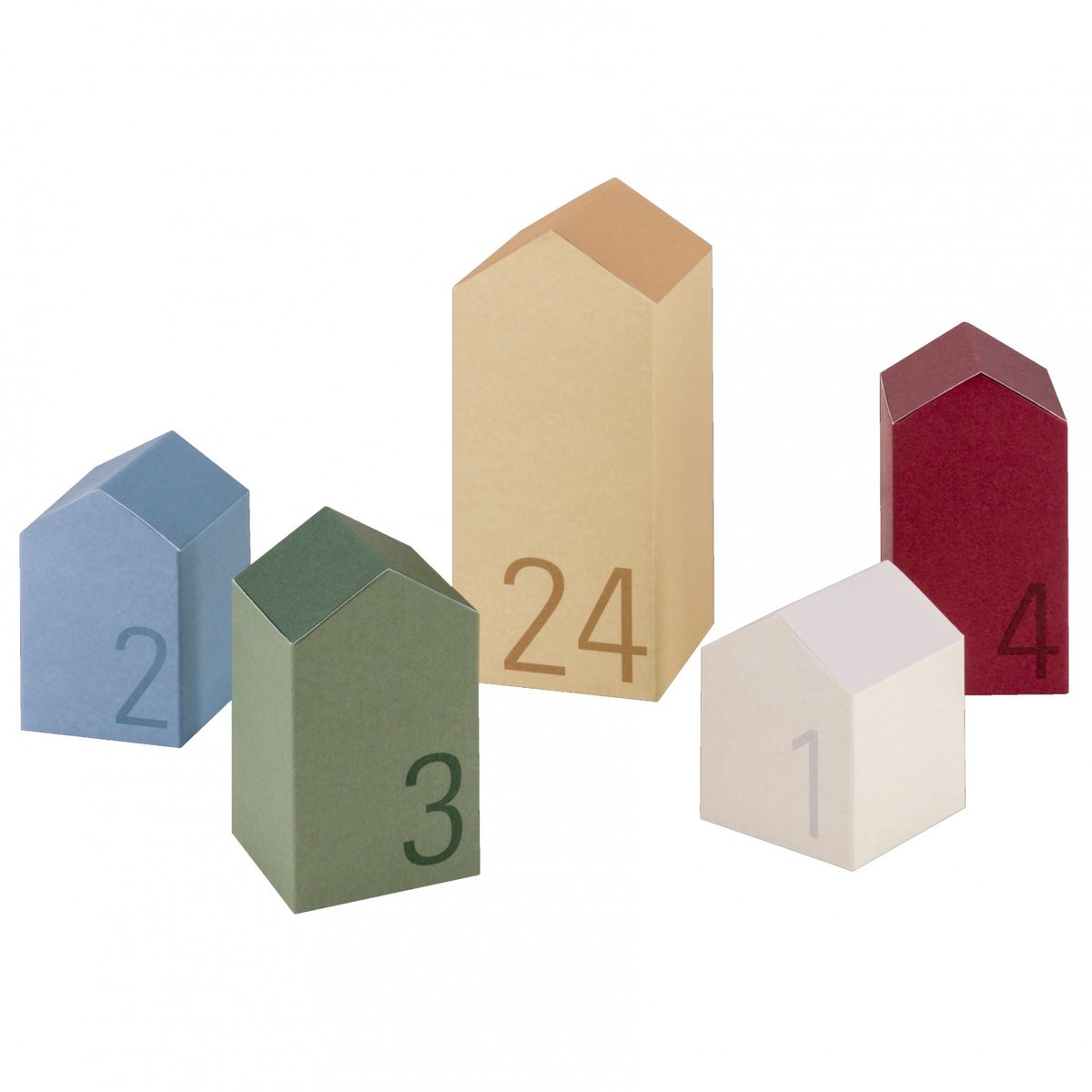 Calendrier de l'Avent Village multicolore, REMEMBER