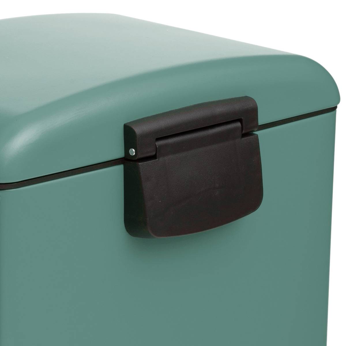 Poubelle de cuisine à pédale 30L avec frein de chute ARIANE vert, 5FIVE SIMPLY SMART