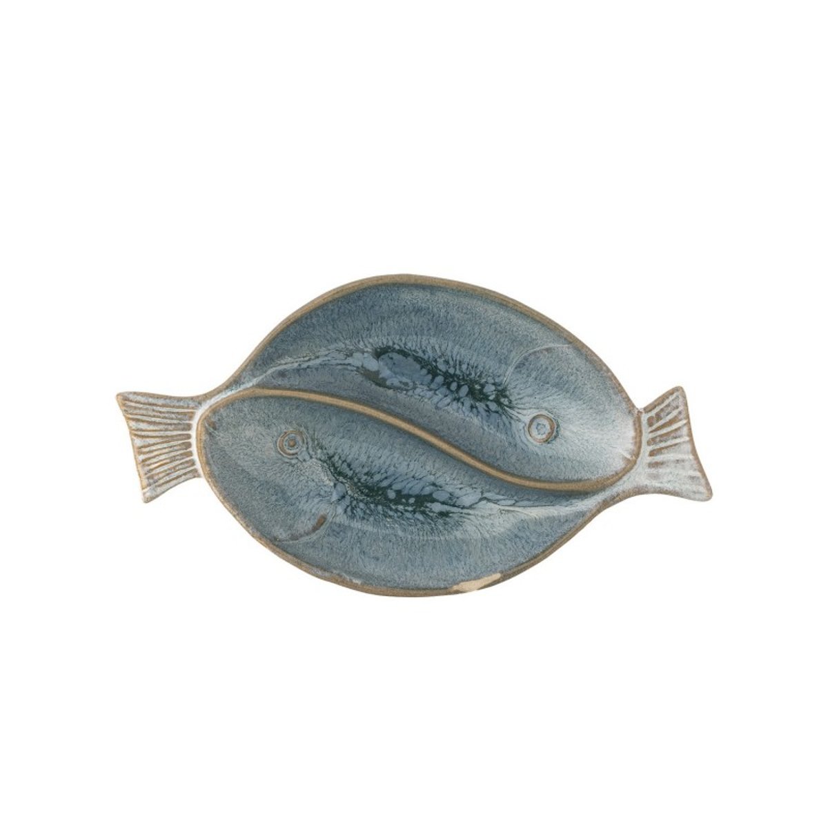 Bol forme poisson grès  MEI bleu, BLOOMINGVILLE