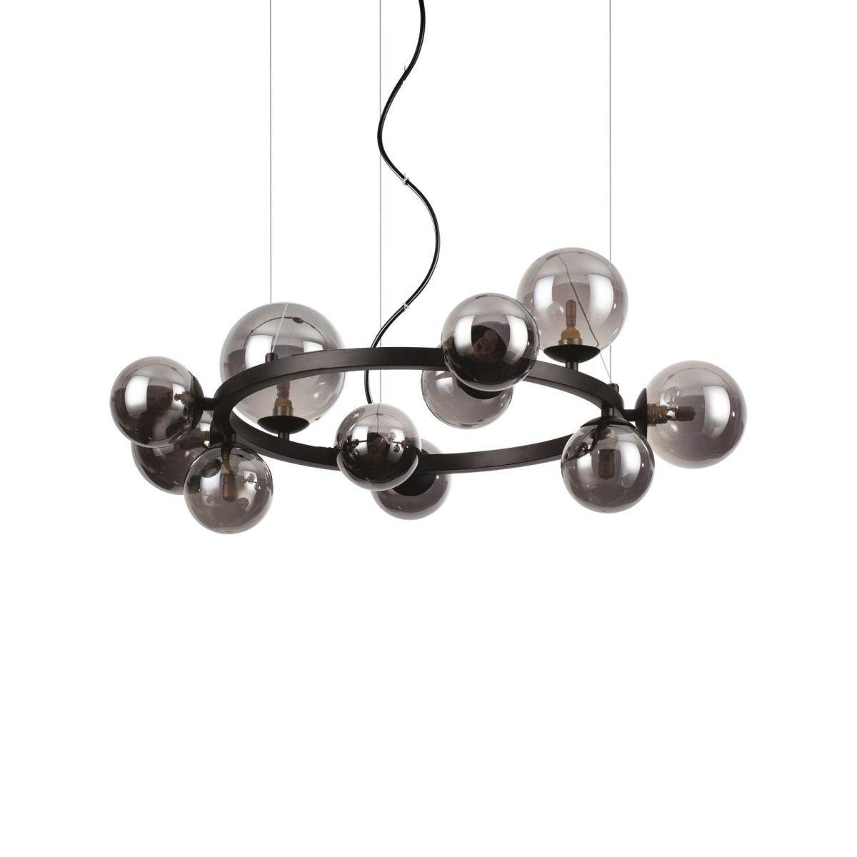 Suspension PERLAGE noir, IDEAL LUX