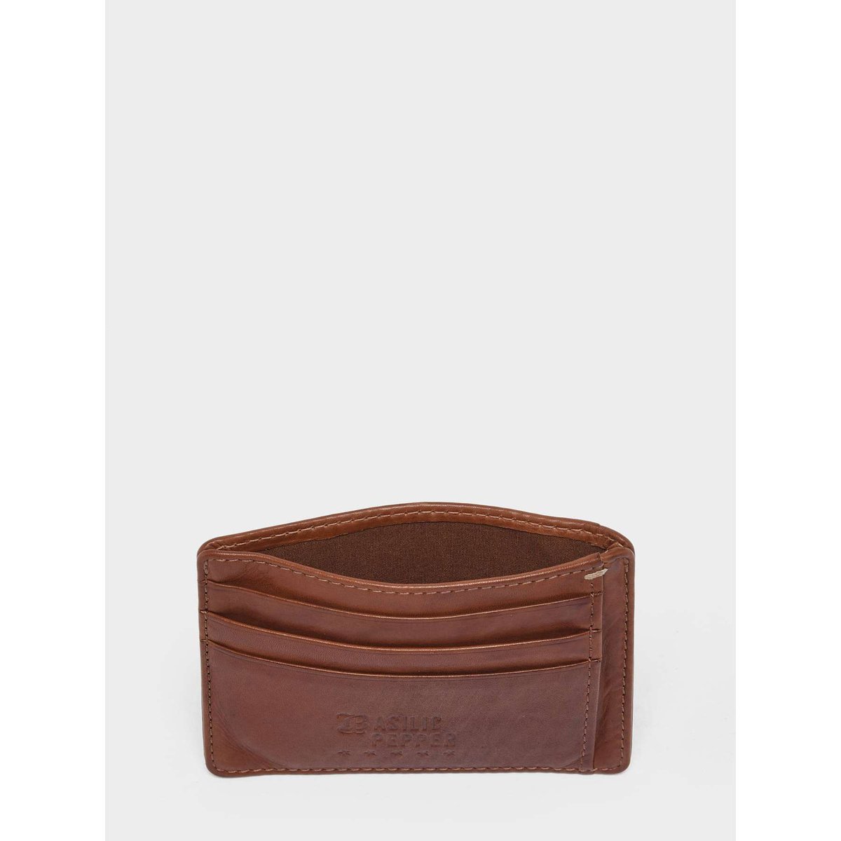 PORTE CARTES cuir tan, BASILIC PEPPER