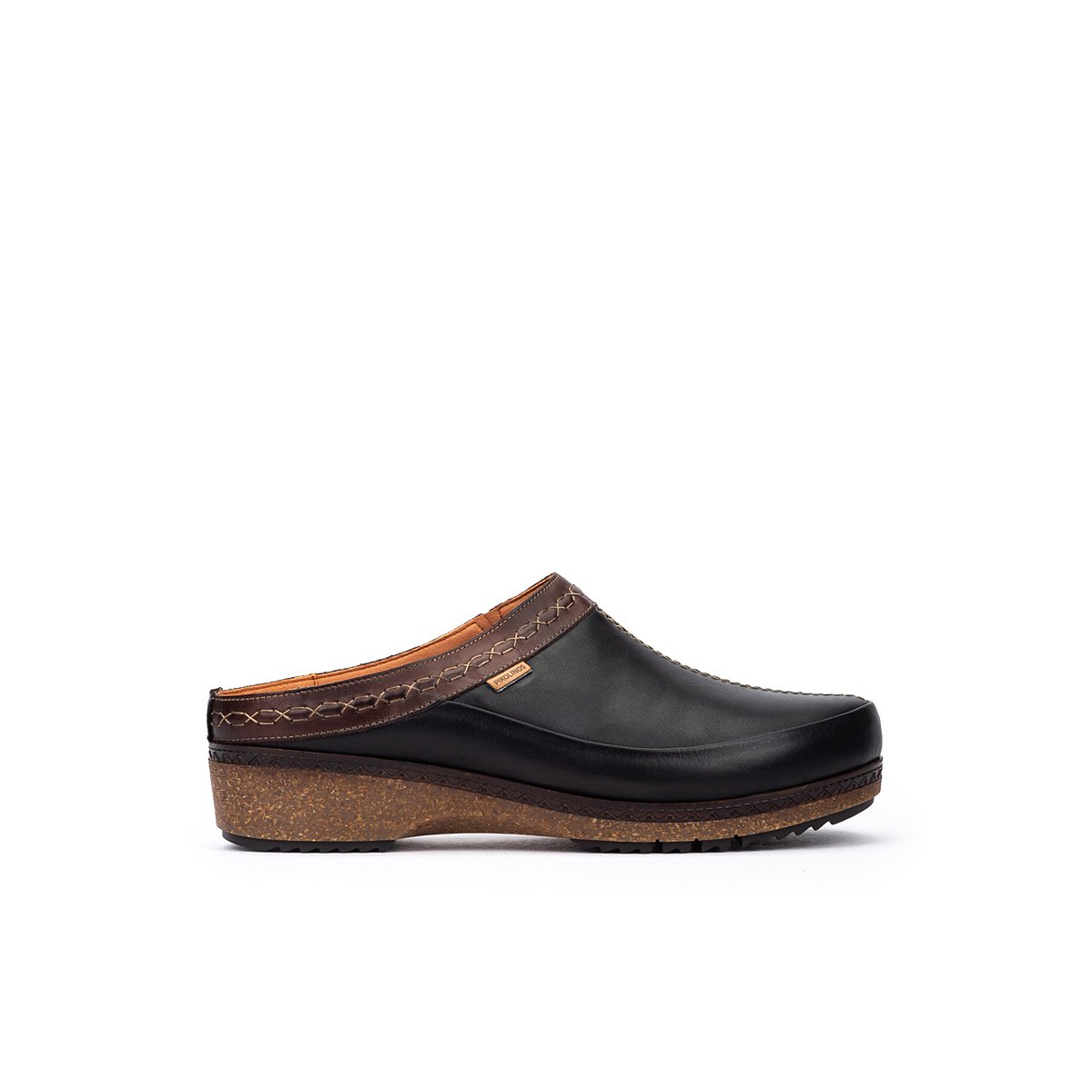 Sabots cuir Granada black, PIKOLINOS