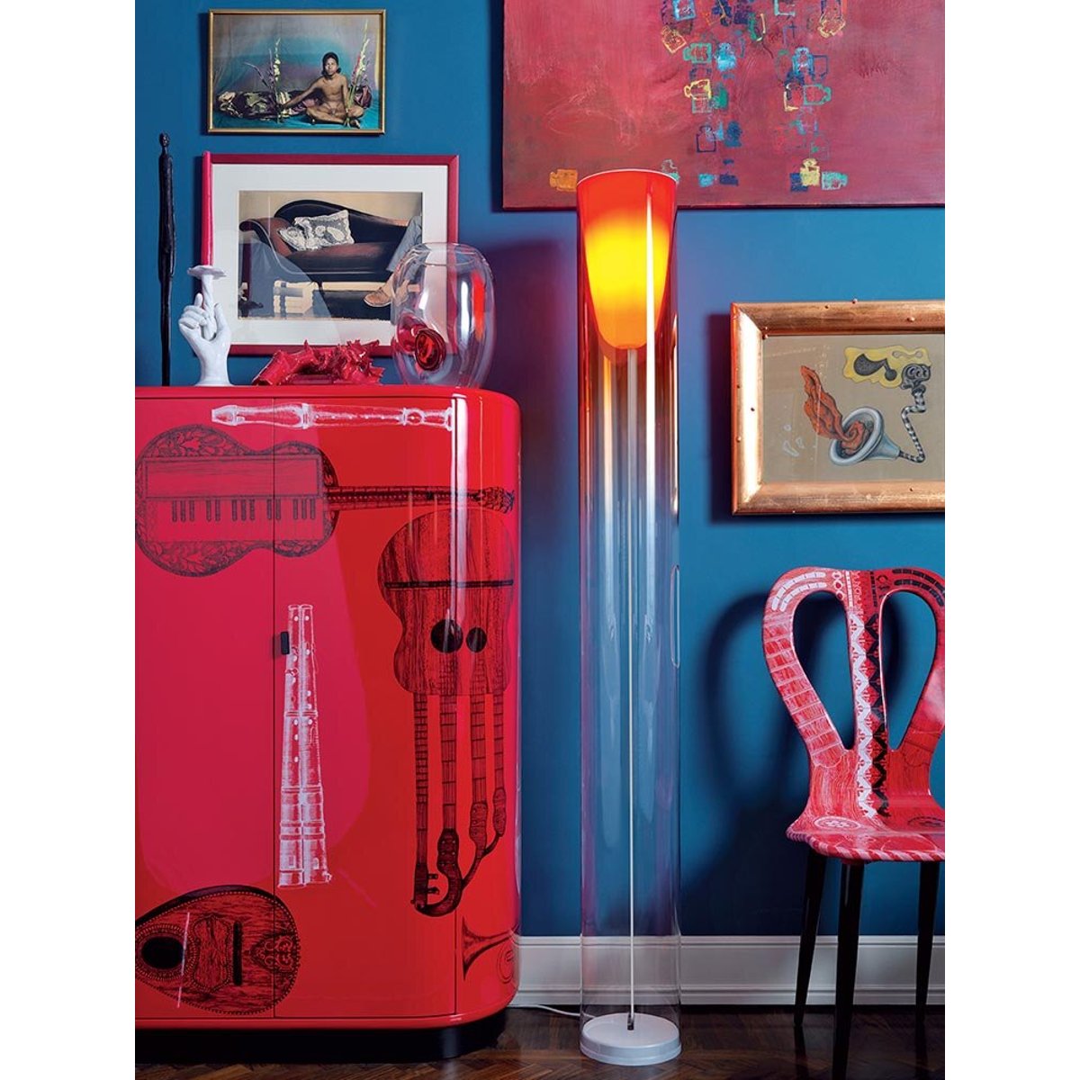 Lampadaire TOOBE cristal, KARTELL