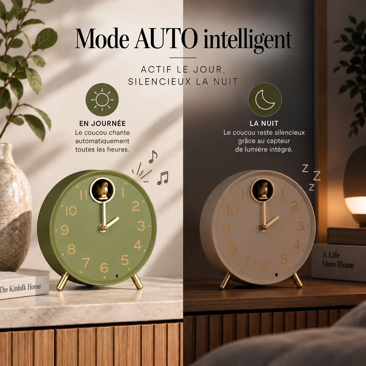 Horloge BONNY vert, MICA DECORATIONS