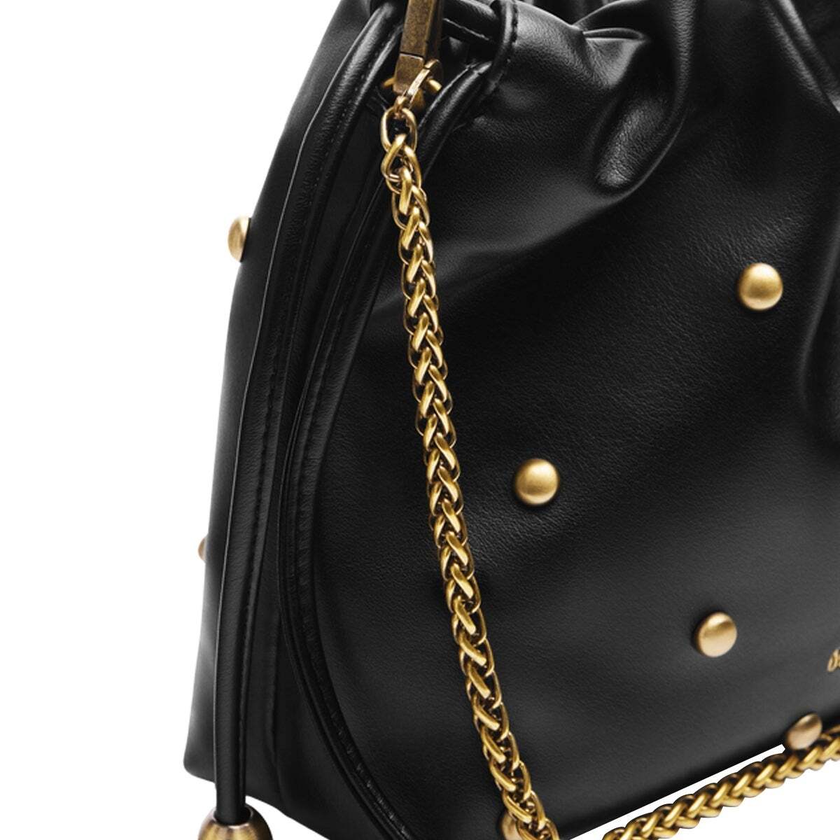 Sac Hobo Effet Cuir Avec Clous noir, PEPE JEANS
