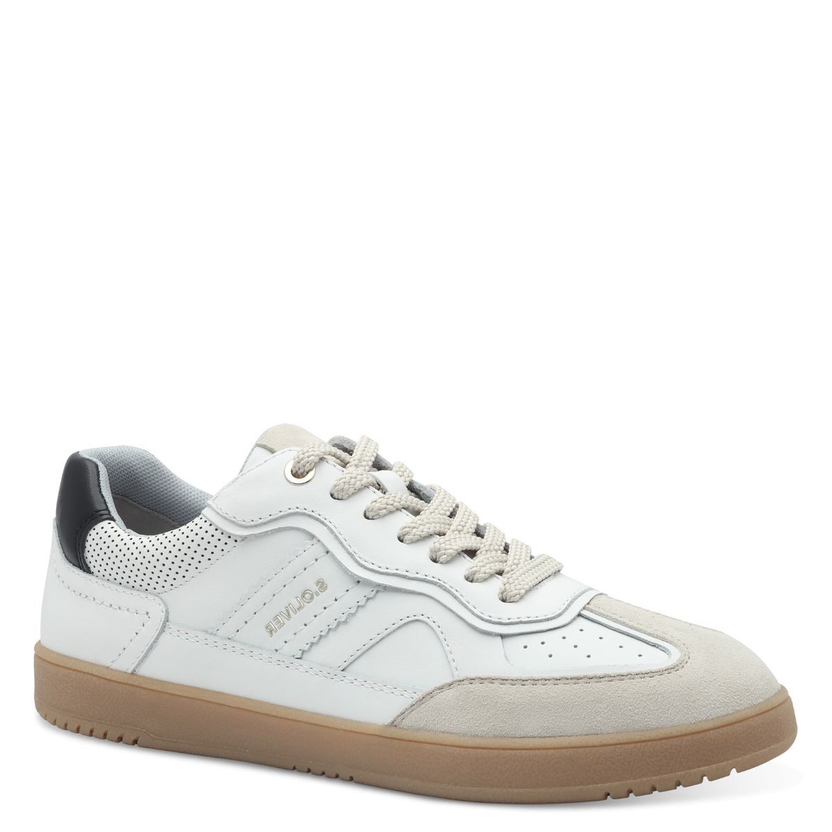 Basket à lacets blanc combiné, S.OLIVER