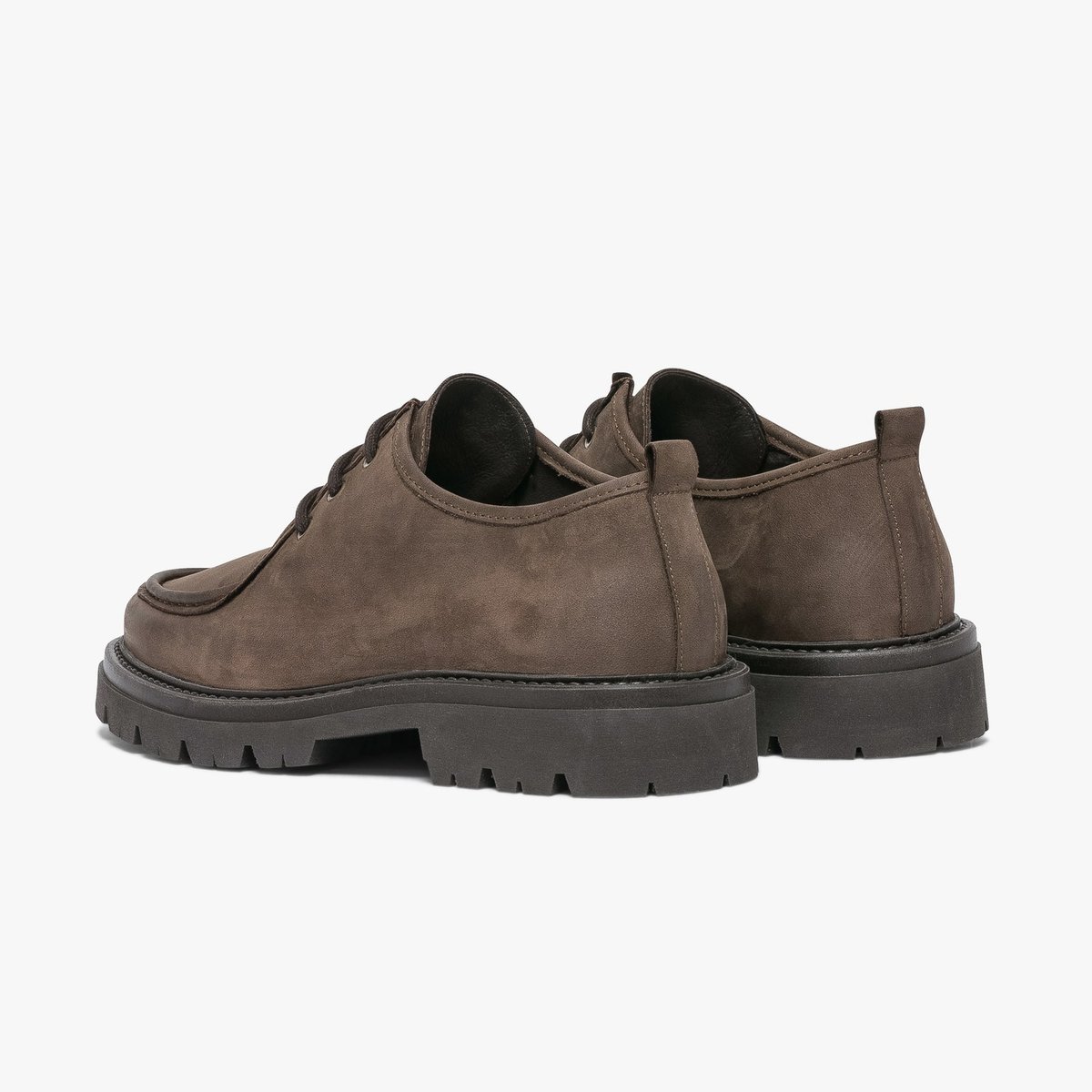 Derby en cuir GEREMIA gris taupe, BOCAGE