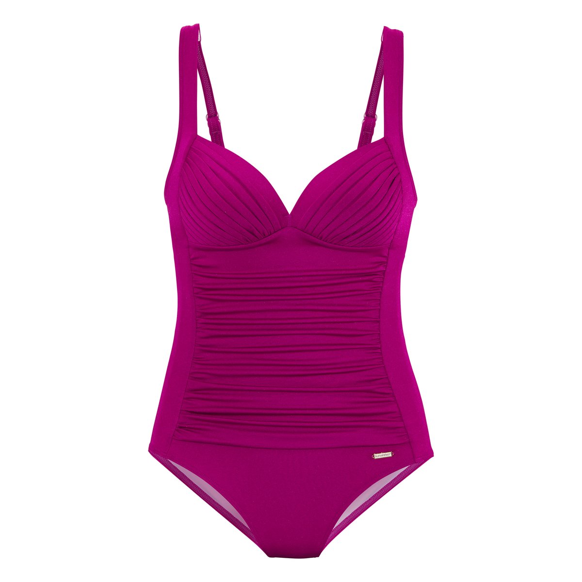 Maillot de bain une pièce amincissant Riviera magenta, LASCANA