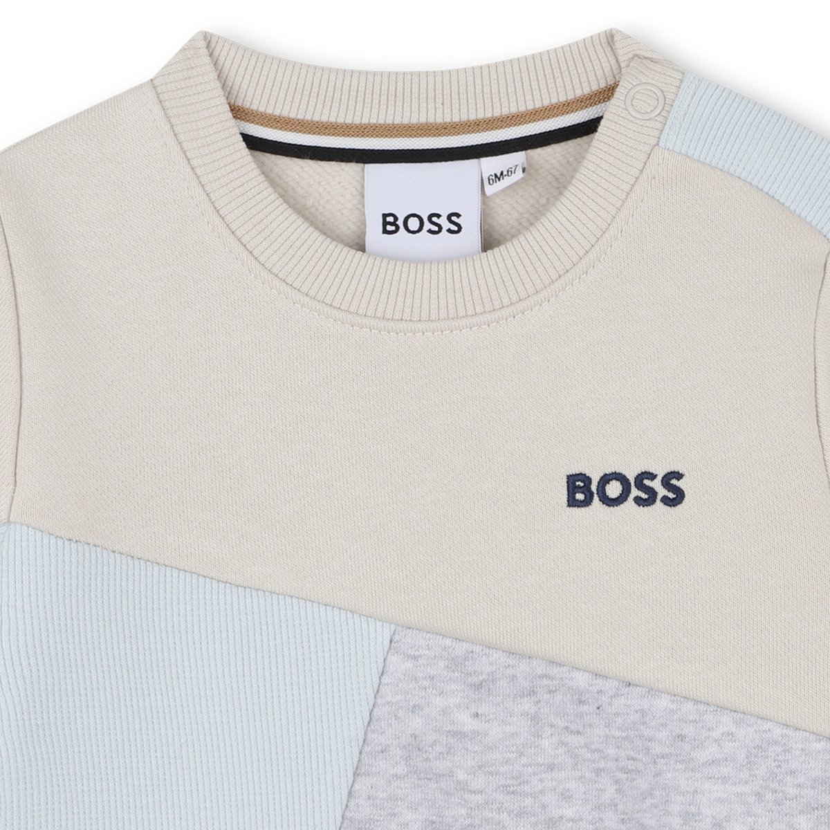 Sweat à col rond vanille, BOSS KIDSWEAR