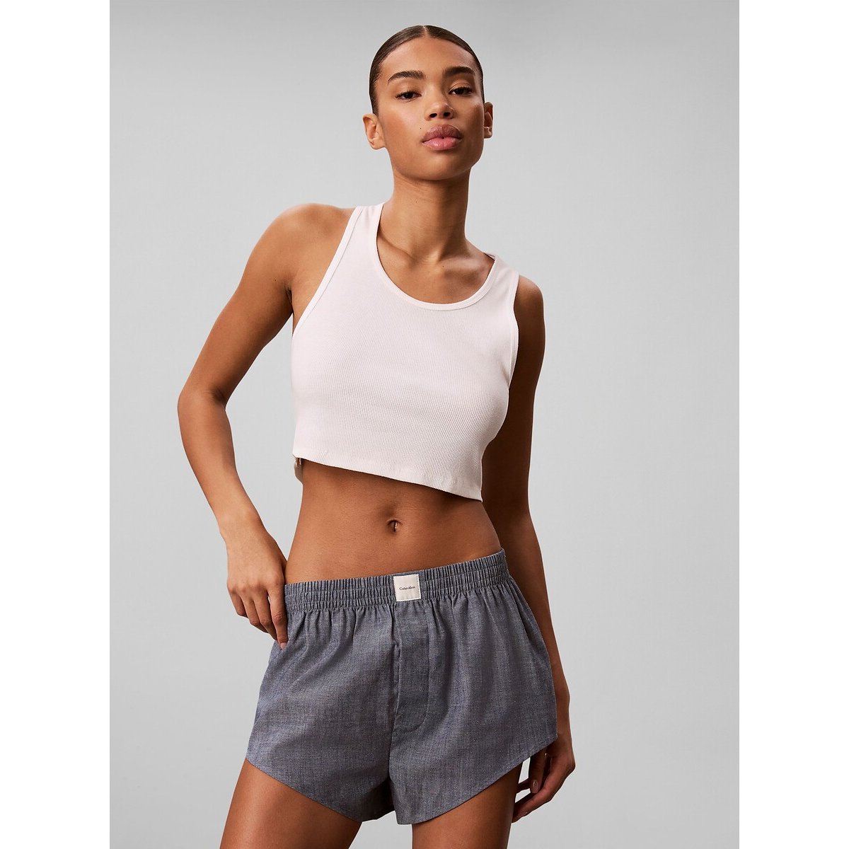 Pyjama-Shorts aus Baumwolle denim blue, CALVIN KLEIN UNDERWEAR